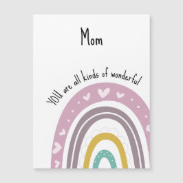 Wunderbare Mama Lila Herzrasen Magnetkarte