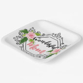 Wunderbare Mama Pappteller (Gewinkelt)