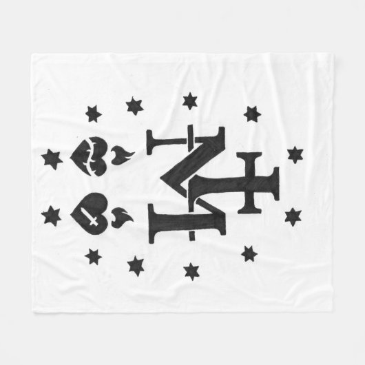 Wunderbare Medaille Fleecedecke (Vorderseite (Horizontal))