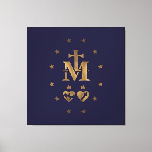 Wunderbare Medaille, Medaille unserer Dame der Gna Leinwanddruck (Vorderseite)