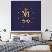 Wunderbare Medaille, Medaille unserer Dame der Gna Leinwanddruck (Insitu (Schlafzimmer))