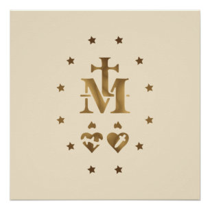 Wunderbare Medaille, Medaille unserer Lady of      Poster