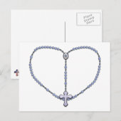 Wunderbare Medaille Rosary Postkarte (Vorne/Hinten)