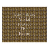 Wunderbare Medaille schützen diese Zuhause Poster (Vorderseite)