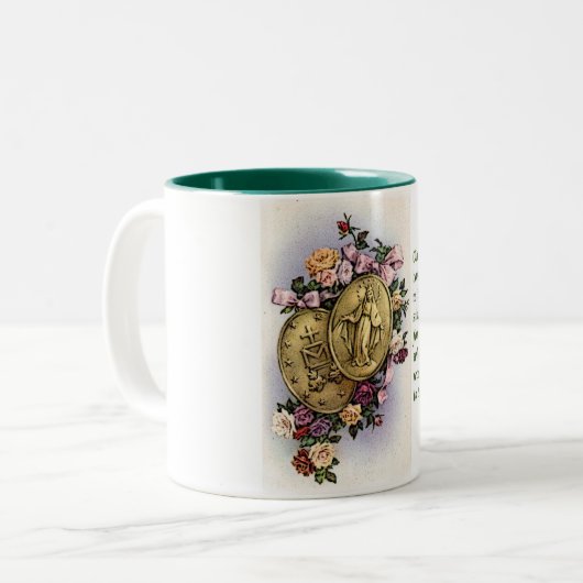 Wunderbare Medaille Zweifarbige Tasse (Vorderseite Links)