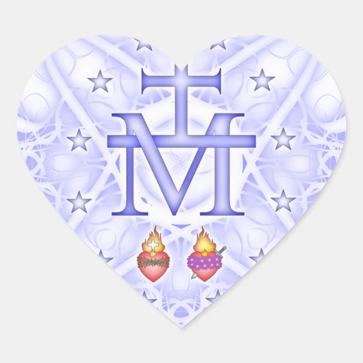 Wunderbare Medallion Herz-Aufkleber (Vorderseite)