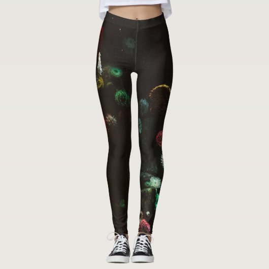 Wunderbare Meereswellen Leggings (Vorderseite)