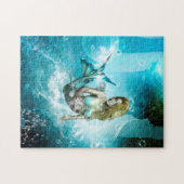 Wunderbare Meerjungfrau in einer Puzzle (Horizontal)
