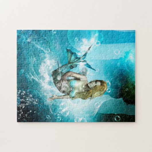Wunderbare Meerjungfrau in einer Puzzle (Horizontal)