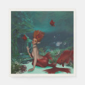 Wunderbare Meerjungfrau Serviette (Vorderseite)