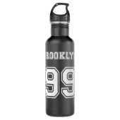 Wunderbare Memory Brooklyn Nine Coole Grafikgesche Edelstahlflasche (Vorderseite)