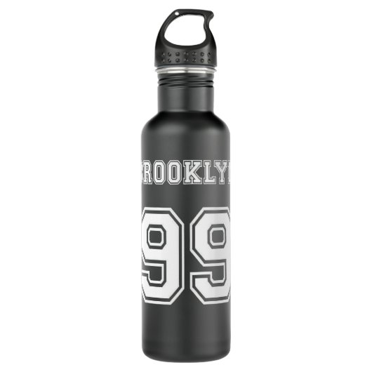 Wunderbare Memory Brooklyn Nine Coole Grafikgesche Edelstahlflasche (Vorderseite)