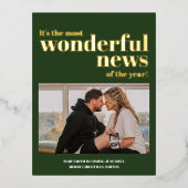 Wunderbare Nachrichten Schwangerschaft Ankündigung (Vorderseite)