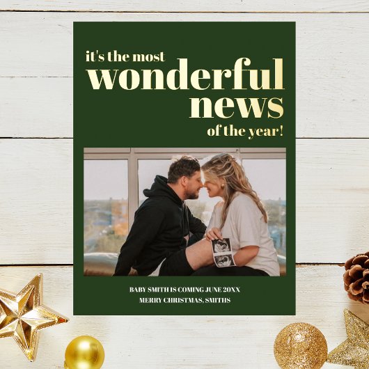 Wunderbare Nachrichten Schwangerschaft Ankündigung