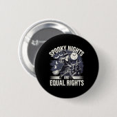 Wunderbare Nächte und gleichberechtigte Halloween- Button (Vorne & Hinten)