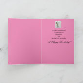 Wunderbare Niece Birthday Hummingbird Grußkarte Karte (Innenseite)