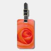 Wunderbare Orange Rosenknospe Gepäckanhänger (Vorderseite vertikal)