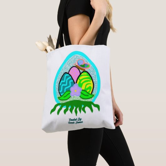 Wunderbare Ostereier Tote Tasche (Von Nahem)