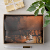 Wunderbare Pferde, die durch einen Wald laufen Seidenpapier (Geschenk)