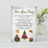 Wunderbare, Phantastische Grausame Neujahrseinladu Einladung (Stehend Vorderseite)