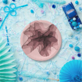 Wunderbare Rose Ombre Dimensional Effect Party Pappteller (Party)