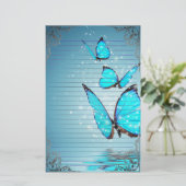 Wunderbare Schmetterlinge Briefpapier (Stehend Vorderseite)