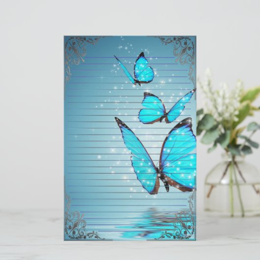 Wunderbare Schmetterlinge Briefpapier (Stehend Vorderseite)