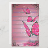 Wunderbare Schmetterlinge Briefpapier (Vorne/Hinten)