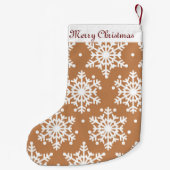 Wunderbare Schneeflocken Kleiner Weihnachtsstrumpf (Rückseite)