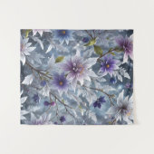 Wunderbare Schönheit des frostigen Winterblühens Wandteppich (Vorderseite (Horizontal))