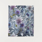 Wunderbare Schönheit des frostigen Winterblühens Wandteppich (Vorderseite)