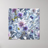 Wunderbare Schönheit des frostigen Winterblüts ers Leinwanddruck (Vorderseite)