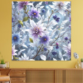 Wunderbare Schönheit des frostigen Winterblüts ers Leinwanddruck (Insitu (Wohnzimmer))