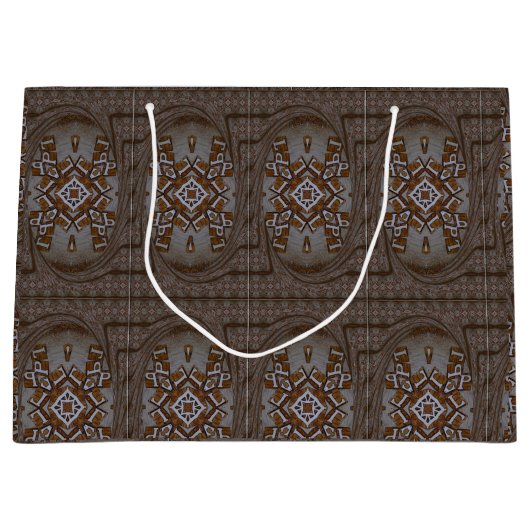 Wunderbare, sensationelle dekorative afrikanische große geschenktüte (Vorderseite)