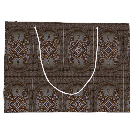 Wunderbare, sensationelle dekorative afrikanische große geschenktüte (Rückseite)