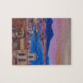 Wunderbare Stadt-Ansicht von Neapel mit Berg Vesuv Puzzle (Horizontal)