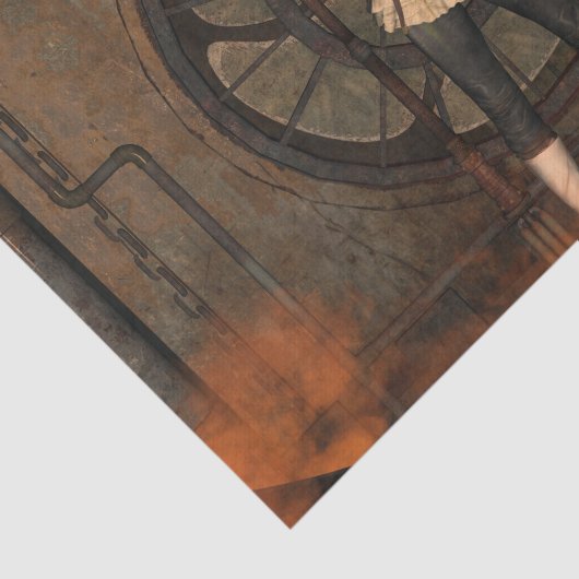 Wunderbare Steamphandin Seidenpapier (Ausschnitt)