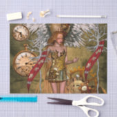 Wunderbare steampunk Frauen Seidenpapier (Handwerk)