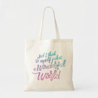 Wunderbare Tasche des Welthaushaltes