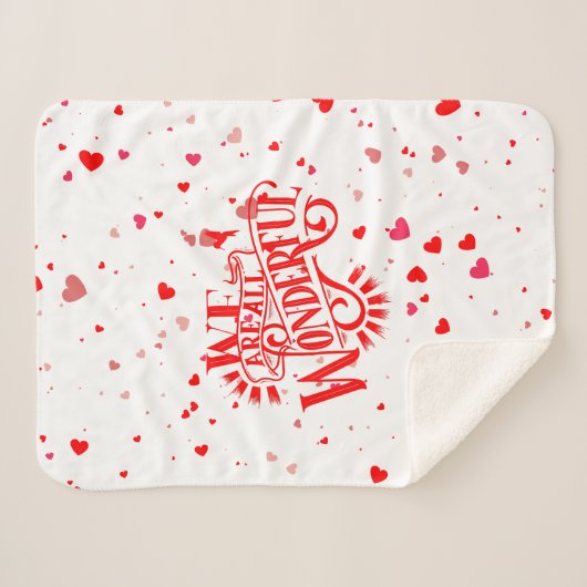 Wunderbare Typografie Sherpadecke (Vorderseite (Horizontal))