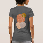 Wunderbare Watercolor-Design-Frau T-Shirt (Rückseite)