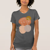 Wunderbare Watercolor-Design-Frau T-Shirt (Vorderseite)