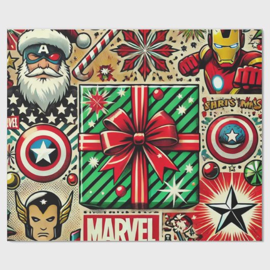 wunderbare Weihnachten Geschenkpapier (Flach)