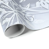 Wunderbare Weihnachten, Silber, Glass-Schneeflocke Geschenkpapier (Rolleneckpunkt)