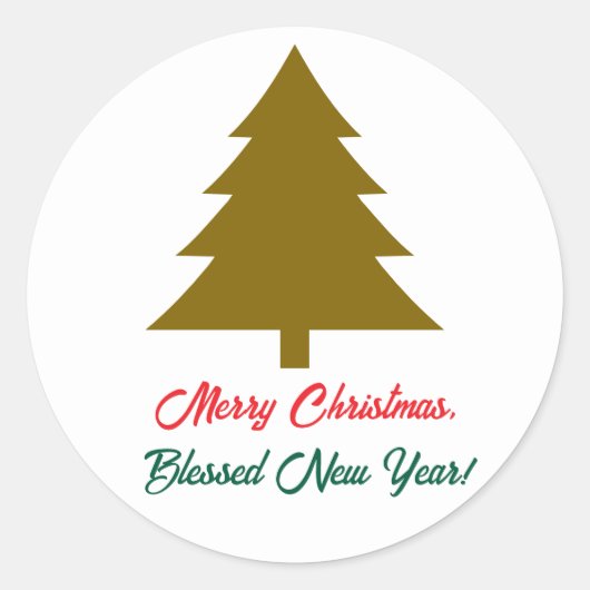 Wunderbare Weihnachten, Sticker (Vorderseite)