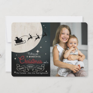 Wunderbare Weihnachtsfotokarte Feiertagskarte