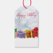 Wunderbare Weihnachtsgeschenke aus Regenbogen Geschenkanhänger (Vorderseite)