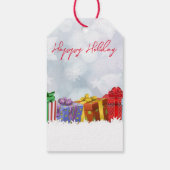 Wunderbare Weihnachtsgeschenke aus Regenbogen Geschenkanhänger (Rückseite)