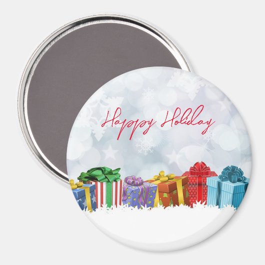 Wunderbare Weihnachtsgeschenke aus Regenbogen Magnet (Vorderseite/Rückseite)