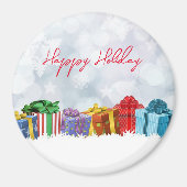 Wunderbare Weihnachtsgeschenke aus Regenbogen Magnet (Vorne)